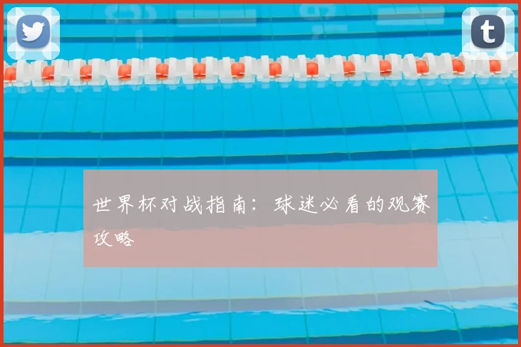 世界杯对战指南:球迷必看的观赛攻略